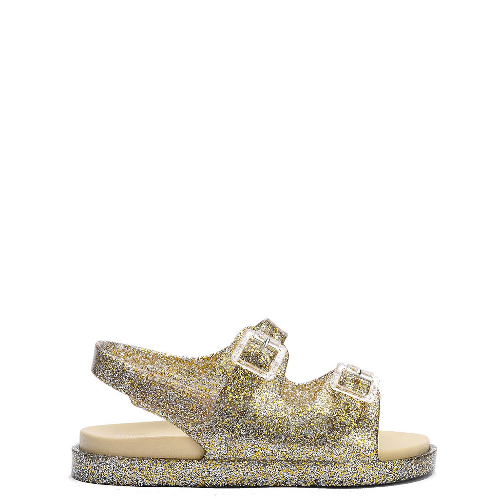 Mini Melissa Gold Glitter Jelly Sandal-Tassel Children Shoes