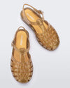 Mini Melissa Gold Glitter Gladiator Sandal-Tassel Children Shoes
