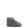 Papanatas Gray Wool and Shearling Baby Shoe-Tassel Children Shoes