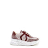 Papanatas Burgundy Leather and Shearling Contrast Sneaker-Tassel Children Shoes