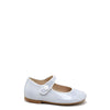 Papanatas Gray and White Patent Mary Jane-Tassel Children Shoes