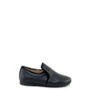 Papanatas Black Leather Smoking Loafer-Tassel Children Shoes