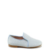Papanatas Blue Herringbone Smoking Loafer-Tassel Children Shoes