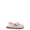 Papanatas Pink and Silver Star Mule-Tassel Children Shoes