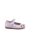 Papanatas Lilac Patent Perforated Mary Jane-Tassel Children Shoes