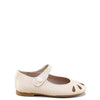 Papanatas Peach Herringbone Perforated Mary Jane-Tassel Children Shoes