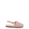 Papanatas Pink Braided Slingback-Tassel Children Shoes