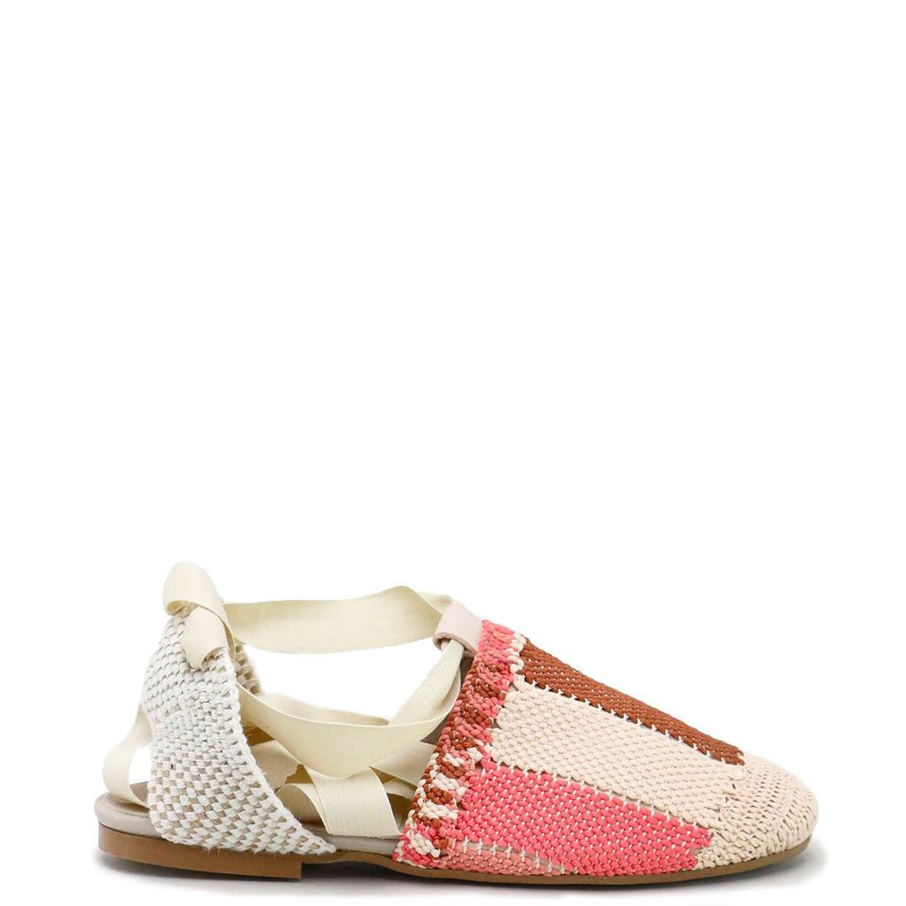 Papanatas Coral Crochet Lace Shoe-Tassel Children Shoes