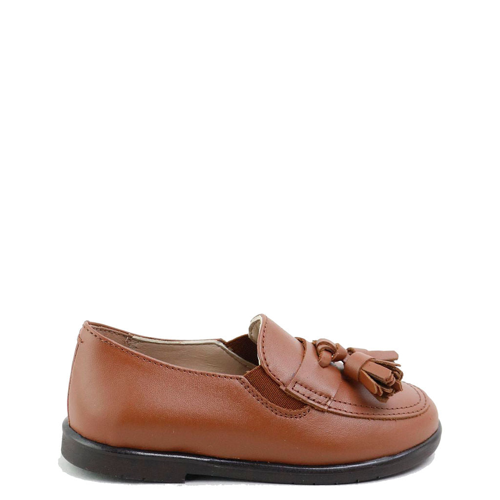 Papanatas Camel Tassel Loafer-Tassel Children Shoes