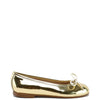 Papanatas Gold Mirror Ballet Flat-Tassel Children Shoes