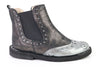 Papanatas Shimmer Metallic Wingtip Boot-Tassel Children Shoes