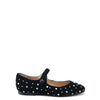 Papanatas Black Crystal Pointed Mary Jane-Tassel Children Shoes