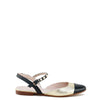 Papanatas Gold and Black Pearl Buckle SlingBack-Tassel Children Shoes