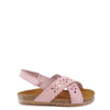 Pepe Rose Perforated Velcro Sandal-Tassel Children Shoes