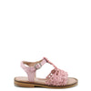 Papanatas Rose Open Floral Weave Sandal-Tassel Children Shoes