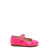 Papanatas Neon Pink Patent Mary Jane-Tassel Children Shoes