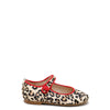 Papanatas Leopard Pony Hair Mary Jane-Tassel Children Shoes