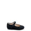 Papanatas Black Jacquard Velvet Mary Jane-Tassel Children Shoes