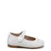 Papanatas White Tufted Leather Mary Jane-Tassel Children Shoes