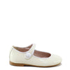 Papanatas Pale Yellow Patent Mary Jane-Tassel Children Shoes