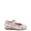 Papanatas Rose Tweed Mary Jane-Tassel Children Shoes