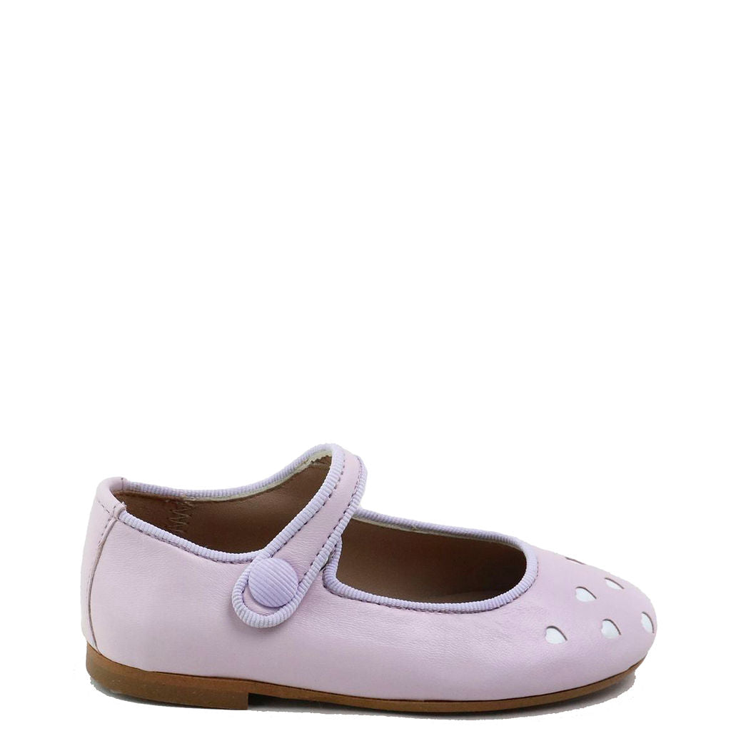 Papanatas Lilac Heart Mary Jane-Tassel Children Shoes