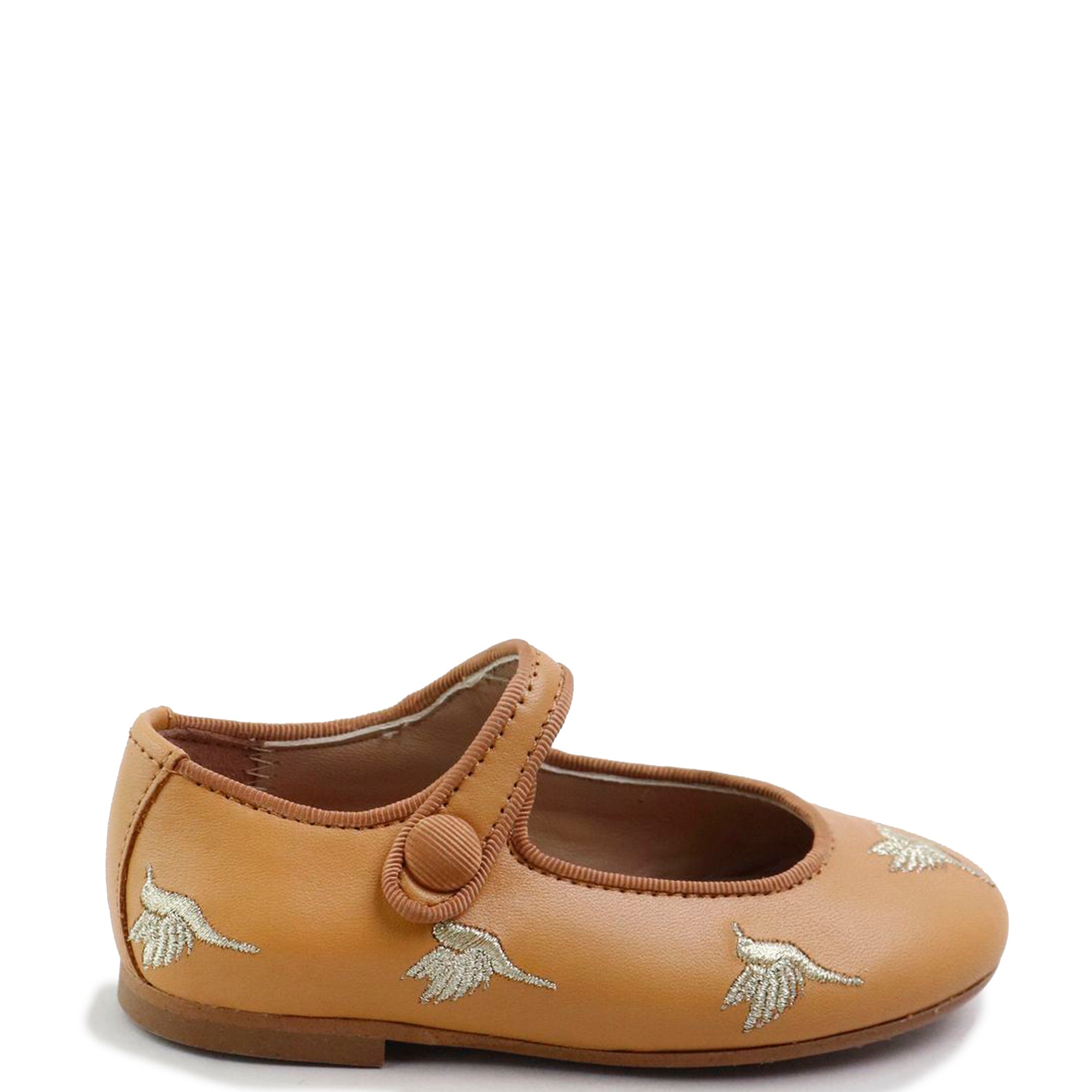 Papanatas Hummingbird Embroidered Mary Jane-Tassel Children Shoes