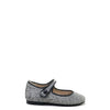 Papanatas Gray Sparkle Wool Herringbone Mary Jane-Tassel Children Shoes
