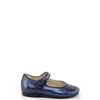 Papanatas Blue Metallic Mary Jane-Tassel Children Shoes