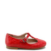 Papanatas Red Diamond Cut T-Strap Mary Jane-Tassel Children Shoes