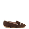 Papanatas Brown Textured Buckle Loafer-Tassel Children Shoes