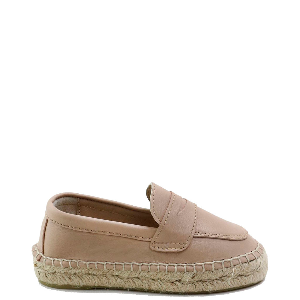 Papanatas Nude Penny Espadrille-Tassel Children Shoes