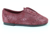 Papanatas Burgundy Shimmer Slip-on Oxford-Tassel Children Shoes