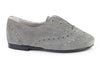 Papanatas Gray Suede Slip-on Oxford-Tassel Children Shoes