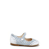 Papanatas Blue and White Tweed Wingtip Mary Jane-Tassel Children Shoes