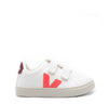 Veja Rose Fluo Marsala Velcro Sneaker-Tassel Children Shoes