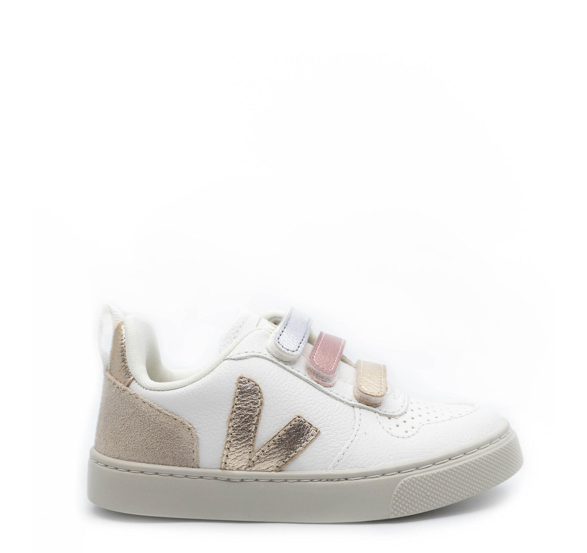 Veja Multico Shiny Velcro Sneaker-Tassel Children Shoes