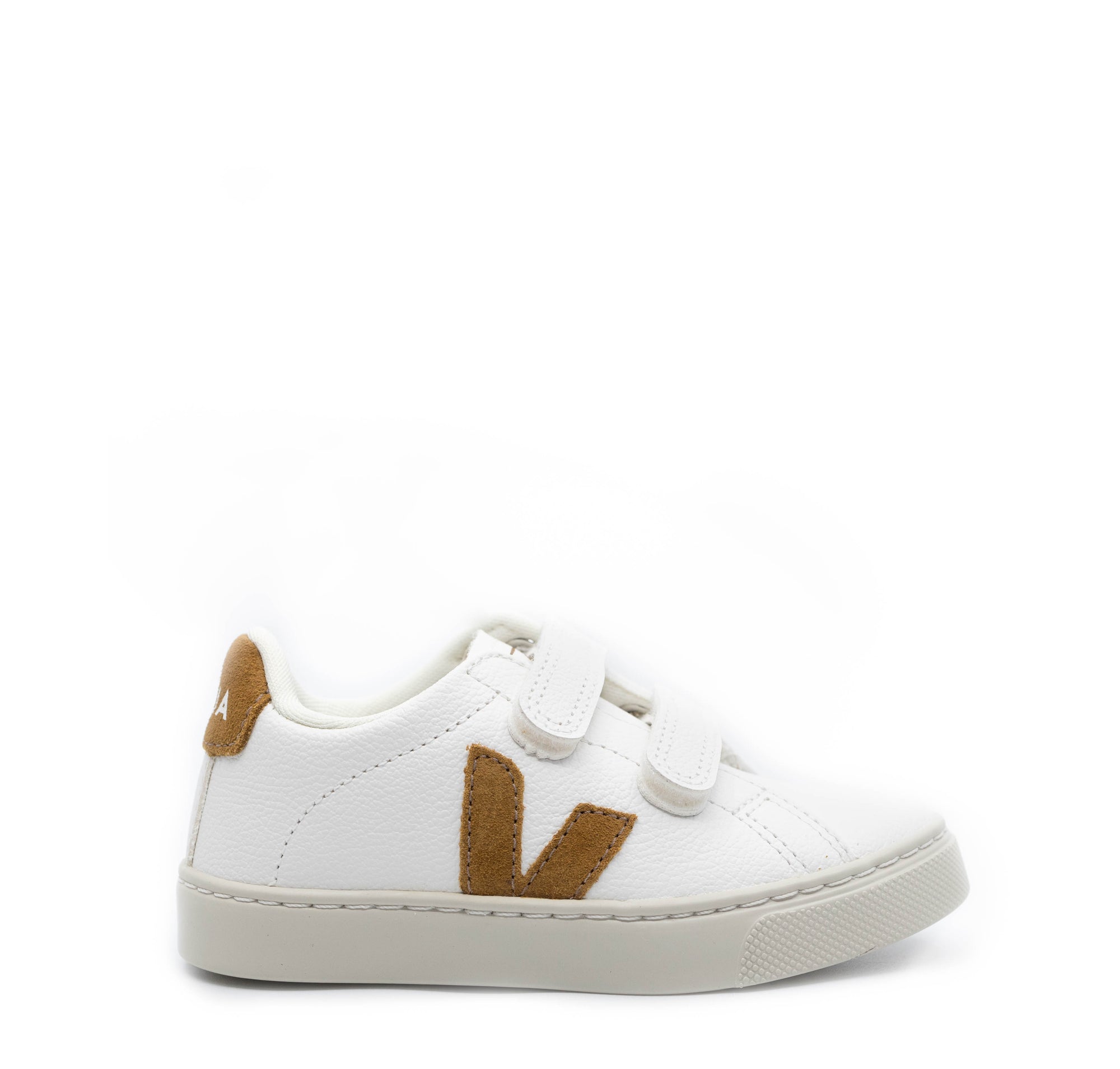 Veja White Camel Velcro Sneaker-Tassel Children Shoes