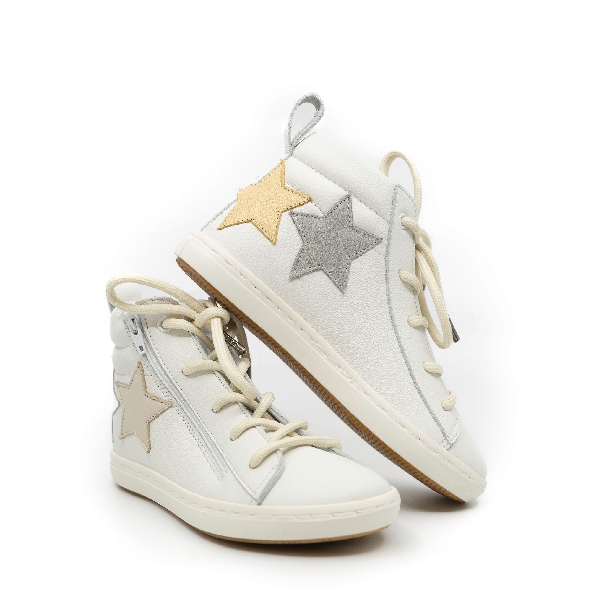 Babywalker White Star Hightop Sneaker-Tassel Children Shoes