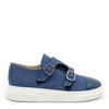 Blublonc Blue Denim Captoe Dress Sneaker-Tassel Children Shoes