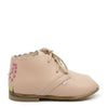 Emel Nude Pink Embroidered Baby Bootie-Tassel Children Shoes