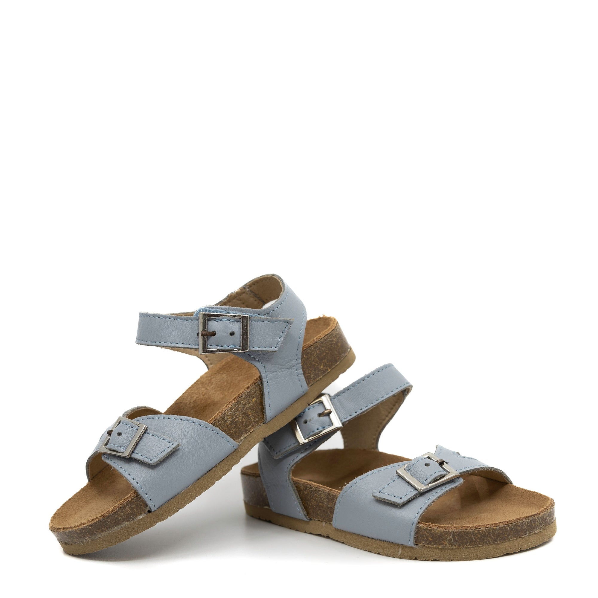 Old Soles Dusty Blue Buckle Sandal-Tassel Children Shoes