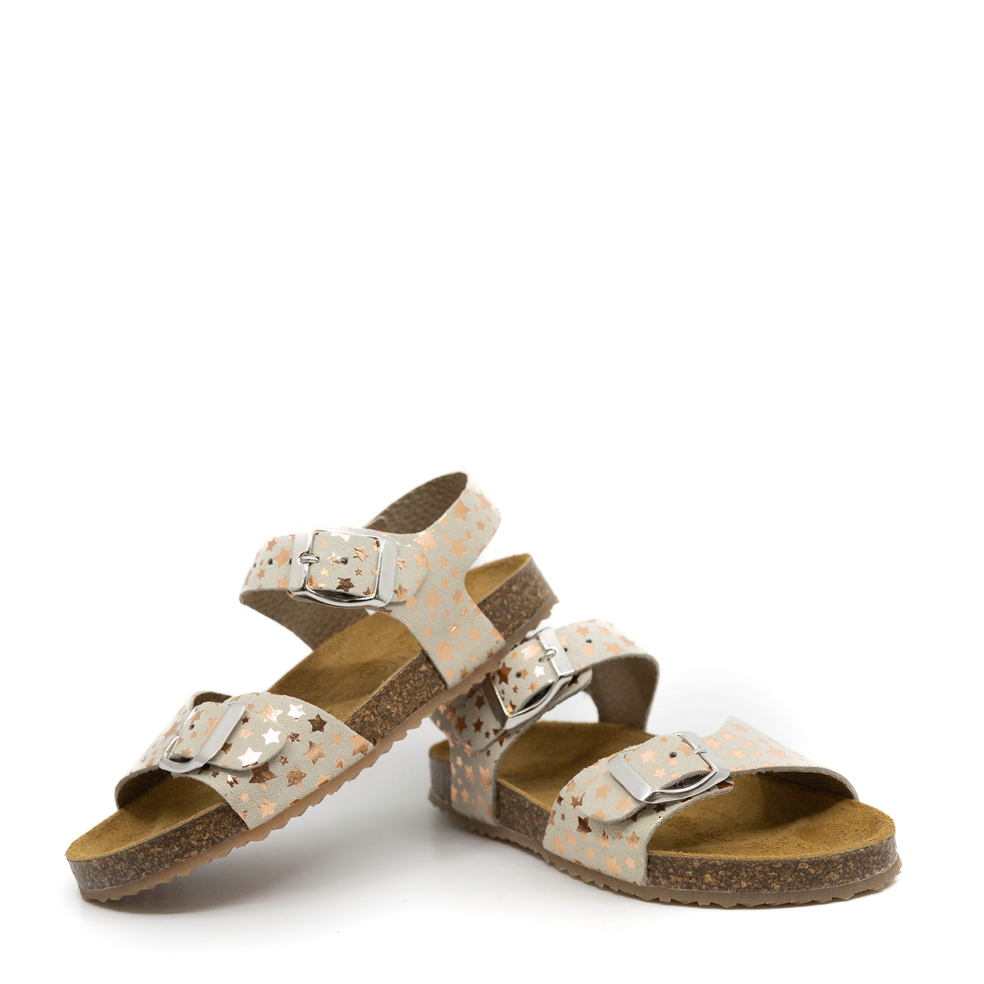 Confetti Nude Star Buckle Sandal-Tassel Children Shoes