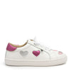 Old Soles White and Pink Heart Sneaker-Tassel Children Shoes