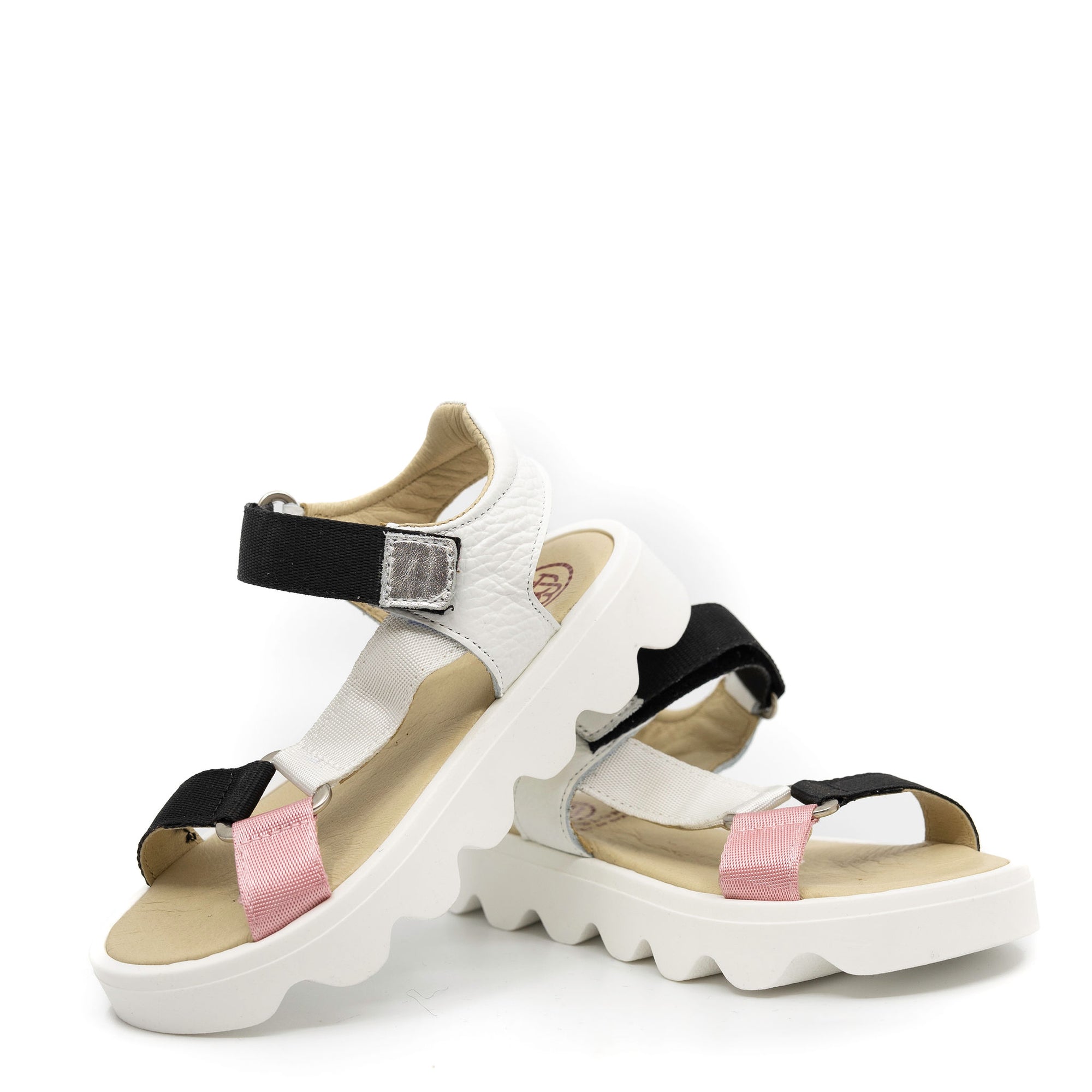 Blublonc Multicolor Velcro Sandal-Tassel Children Shoes