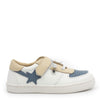 Old Soles Beige and Blue Star Sneaker-Tassel Children Shoes