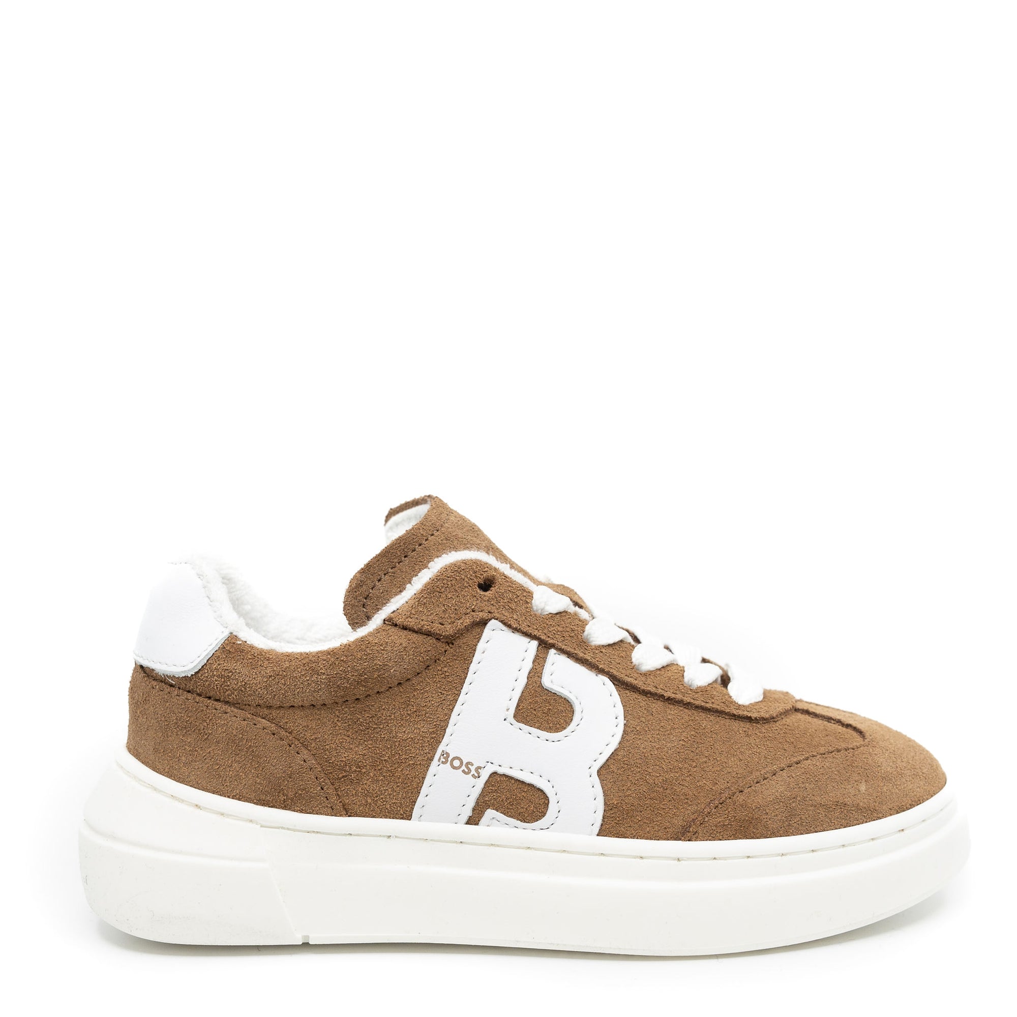 Hugo Boss Camel Lace Up Sneaker-Tassel Children Shoes