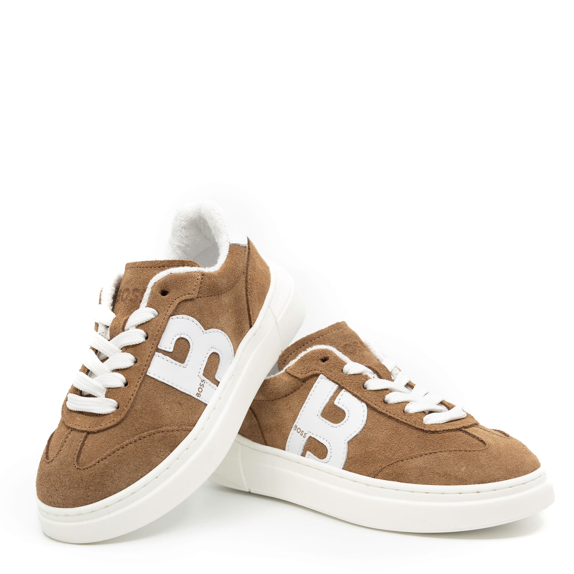 Hugo Boss Camel Lace Up Sneaker-Tassel Children Shoes