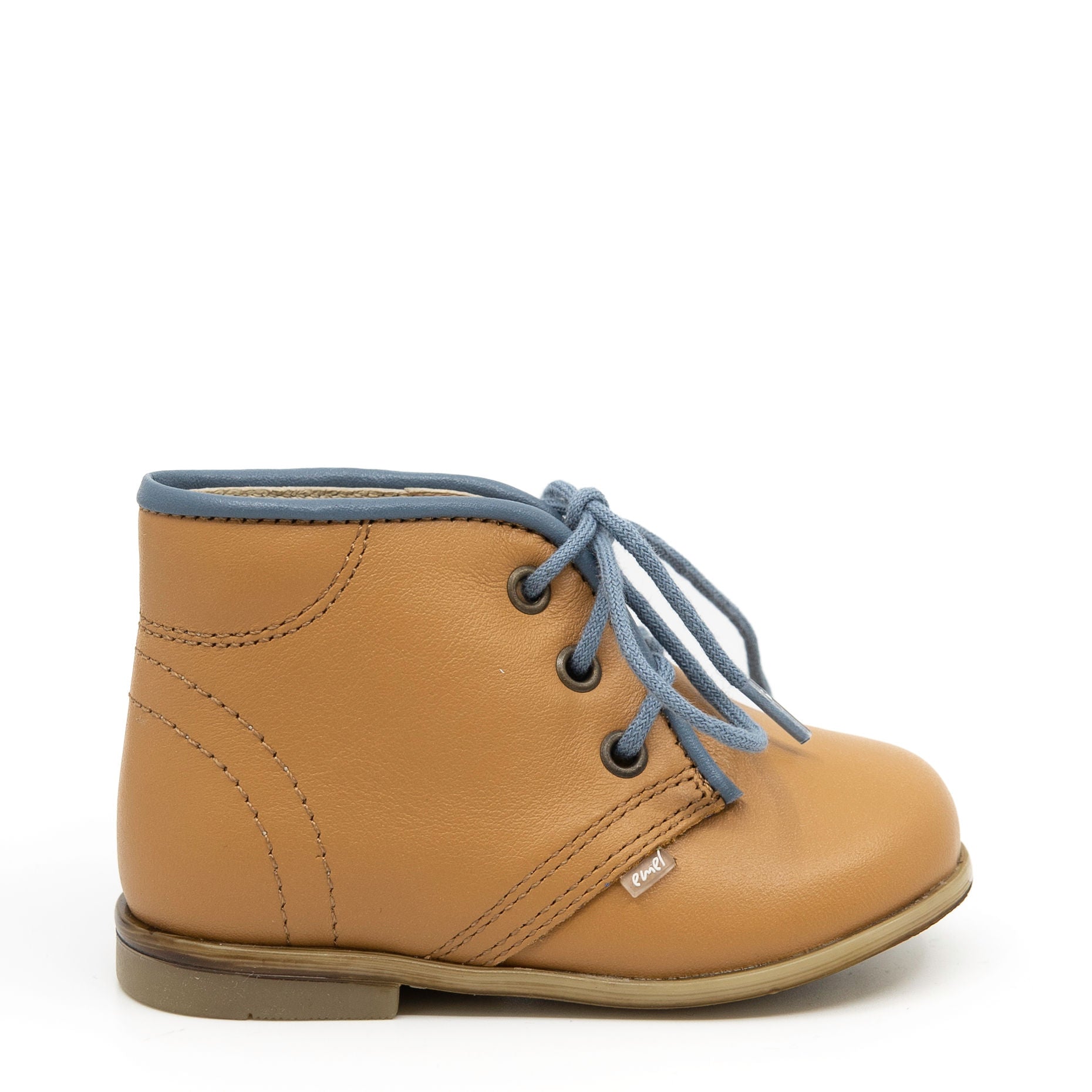 Emel Tan and Denim Baby Bootie-Tassel Children Shoes