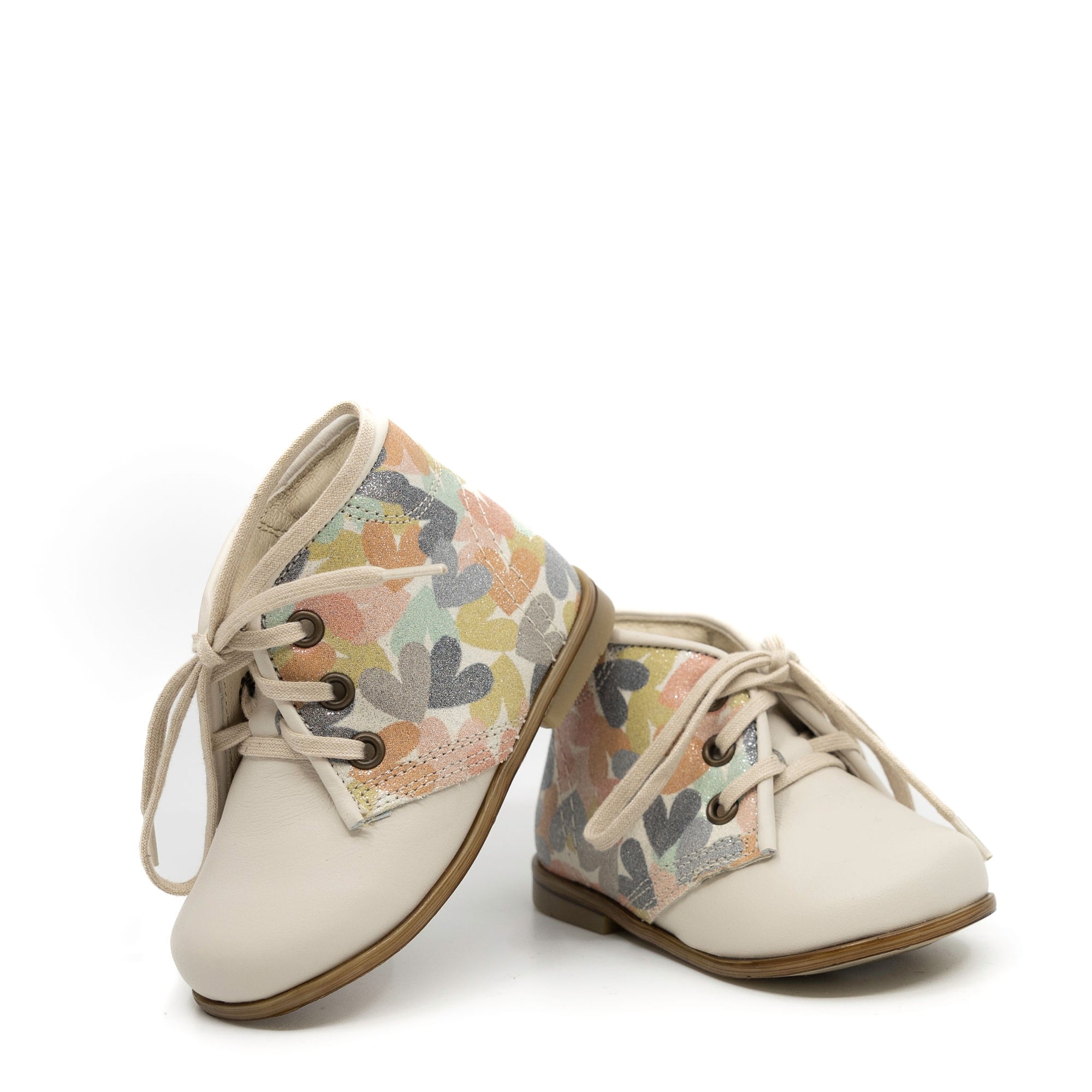 Emel Heart Print Baby Bootie-Tassel Children Shoes